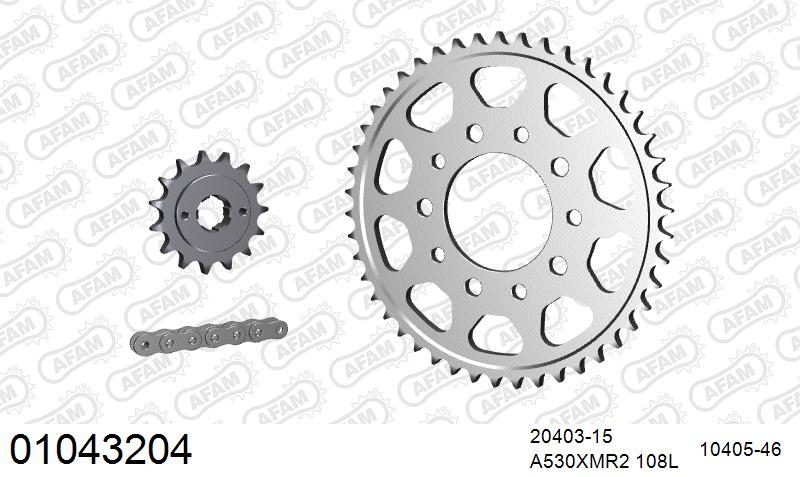 530XMR3 108 MRS (RIVET) & SPROCKETS