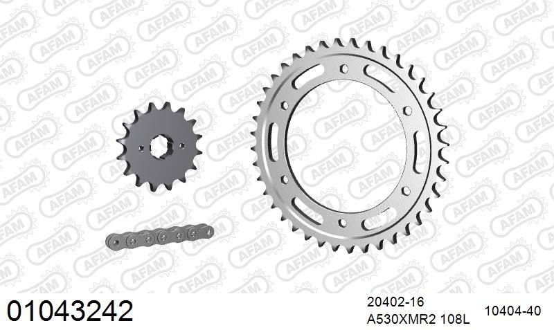530XMR3 108 MRS (RIVET) & SPROCKETS