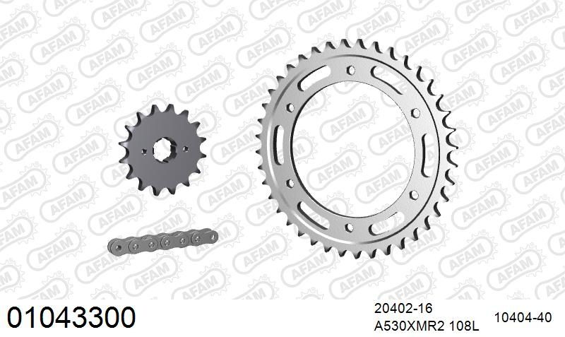 530XMR3 108 MRS (RIVET) & SPROCKETS