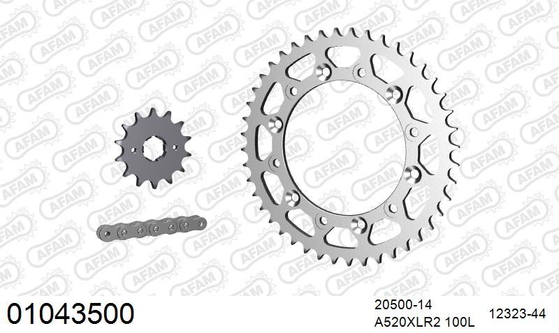 520XRR3 100 ARS (CLIP) GOLD & SPROCKETS
