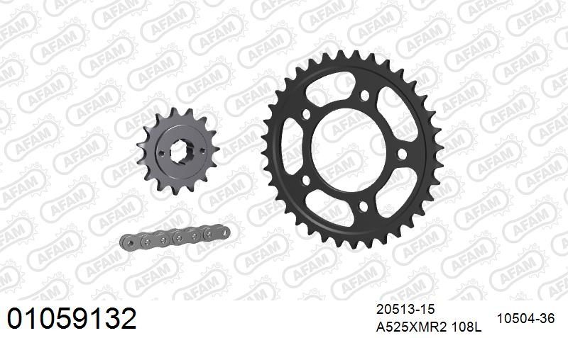 525XMR3 106 MRS (RIVET) & SPROCKETS