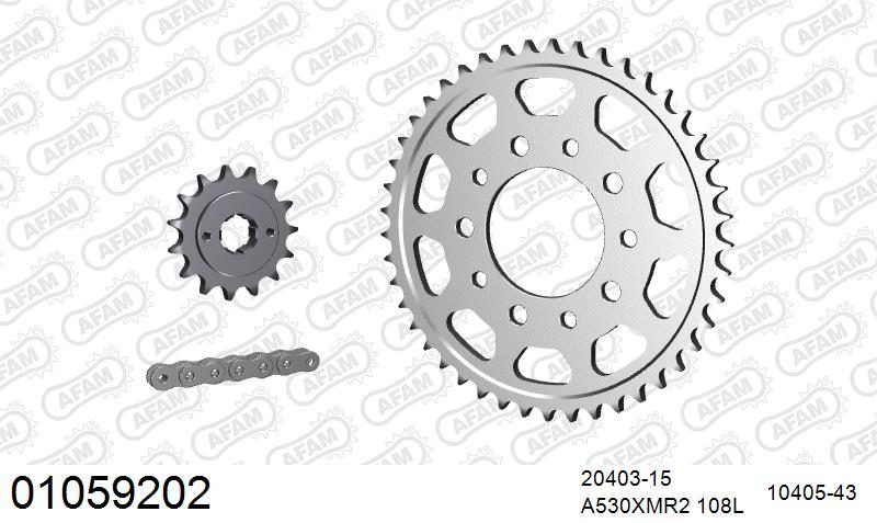 530XMR3 108 MRS (RIVET) & SPROCKETS