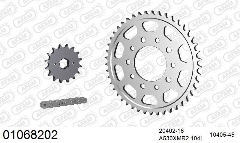 530XMR3 104 MRS (RIVET) & SPROCKETS