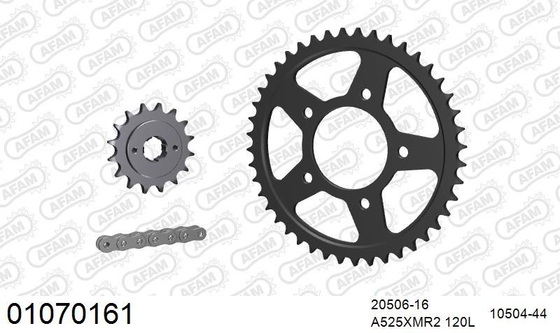525XMR3 120 MRS (RIVET) & SPROCKETS