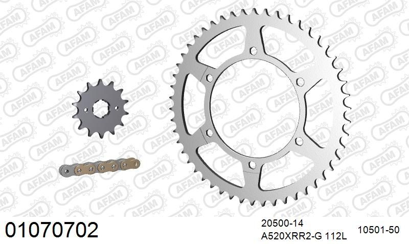520XRR3 112 ARS (CLIP) GOLD & SPROCKETS