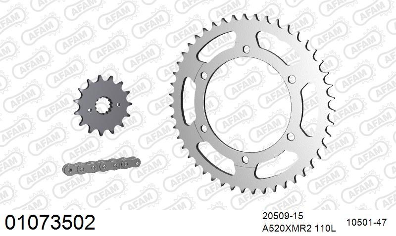 520XMR3 110 MRS (RIVET) & SPROCKETS