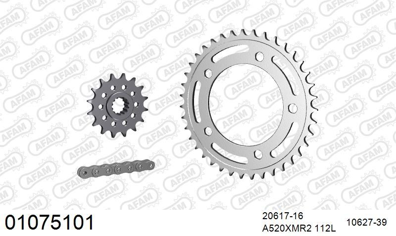 520XMR3 112 MRS (RIVET) & SPROCKETS