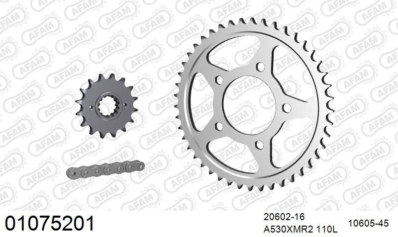 530XMR3 110 MRS (RIVET) & SPROCKETS