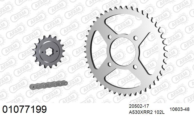 530XRR2 102 MRS (RIVET) & SPROCKETS