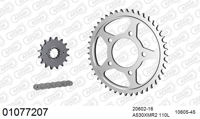 530XMR3 110 MRS (RIVET) & SPROCKETS