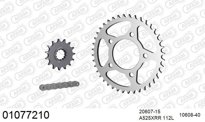 525XMR3 112 MRS (RIVET) & SPROCKETS