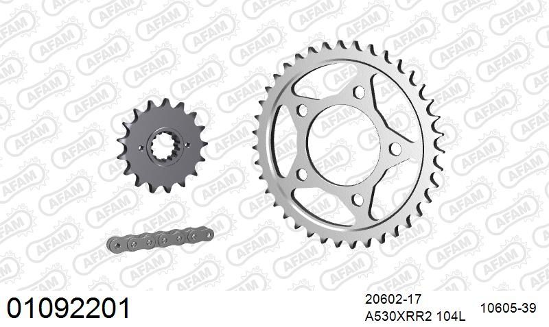 530XRR2 104 MRS (RIVET) & SPROCKETS