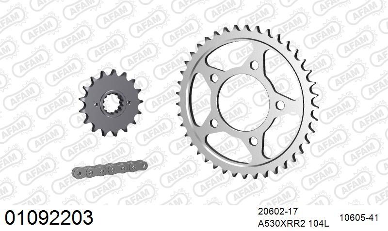 530XRR2 104 MRS (RIVET) & SPROCKETS