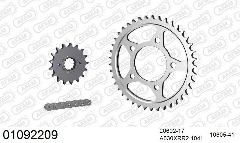 530XRR2 104 MRS (RIVET) & SPROCKETS