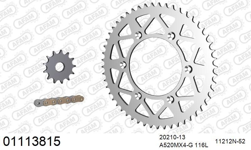 520MR2 116 ARS (CLIP) GOLD & SPROCKETS