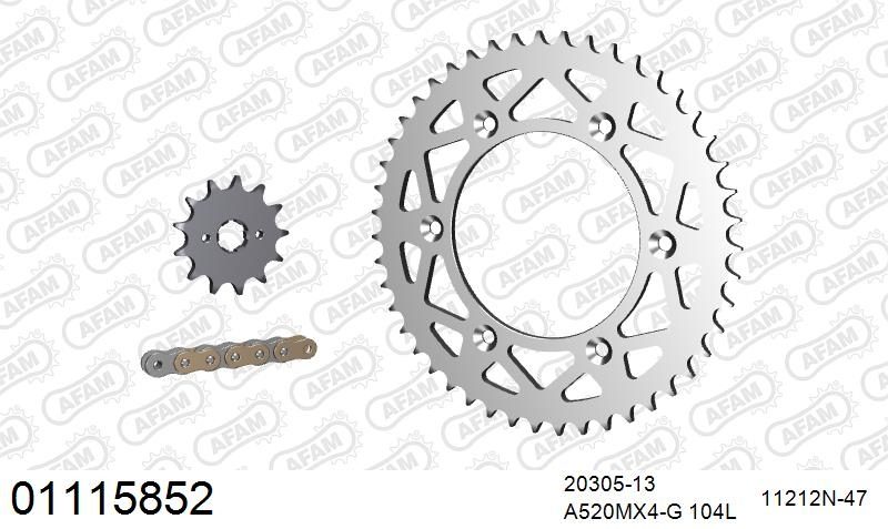 520MR2 104 ARS (CLIP) GOLD & SPROCKETS