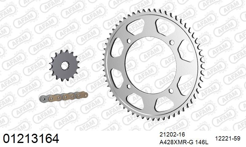 428XMR2 146 AR (CLIP) GOLD & SPROCKETS