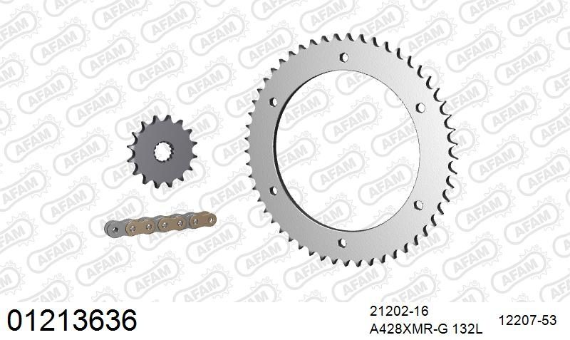 428XMR2 132 AR (CLIP) GOLD & SPROCKETS