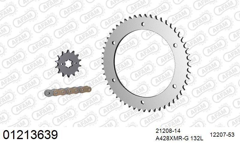 428XMR2 132 AR (CLIP) GOLD & SPROCKETS