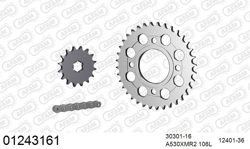 530XMR3 106 MRS (RIVET) & SPROCKETS
