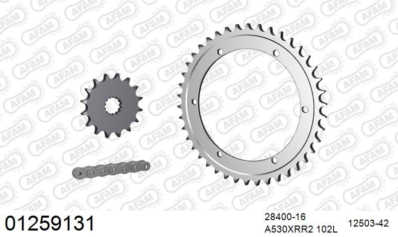 530XRR2 102 MRS (RIVET) & SPROCKETS