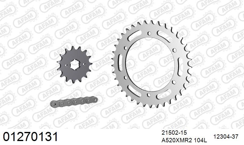 520XMR3 104 MRS (RIVET) & SPROCKETS