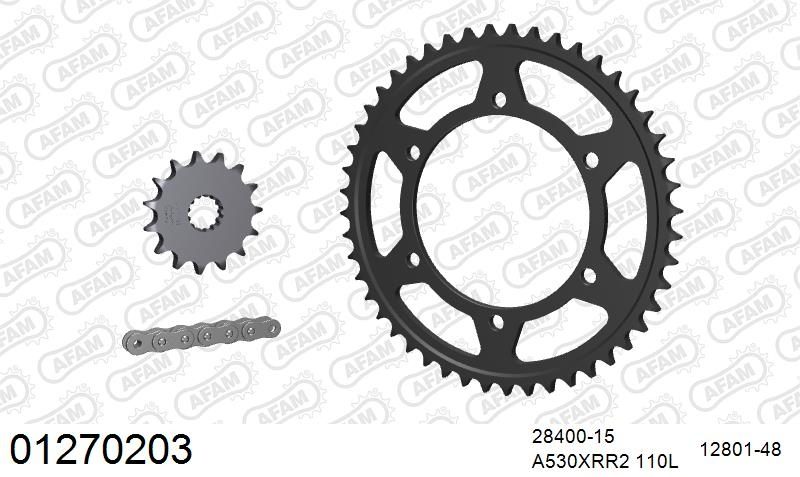 530XMR3 110 MRS (RIVET) & SPROCKETS