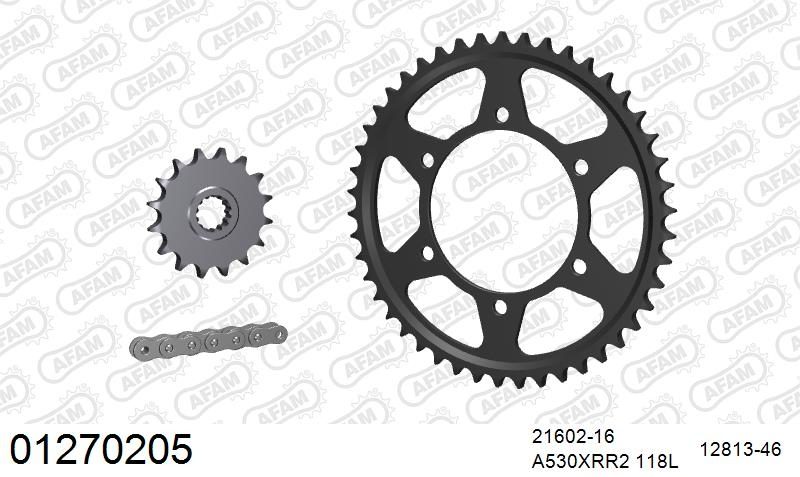 530XMR3 118 MRS (RIVET) & SPROCKETS