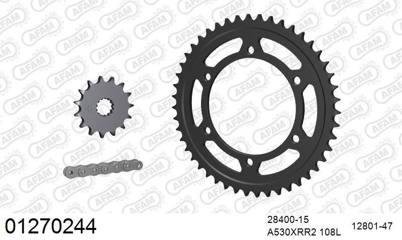 530XMR3 108 MRS (RIVET) & SPROCKETS