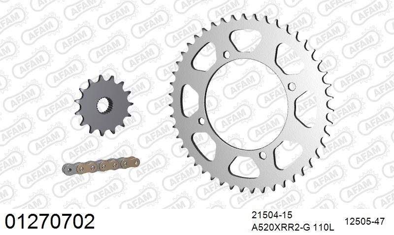 520XRR3 110 ARS (CLIP) GOLD & SPROCKETS