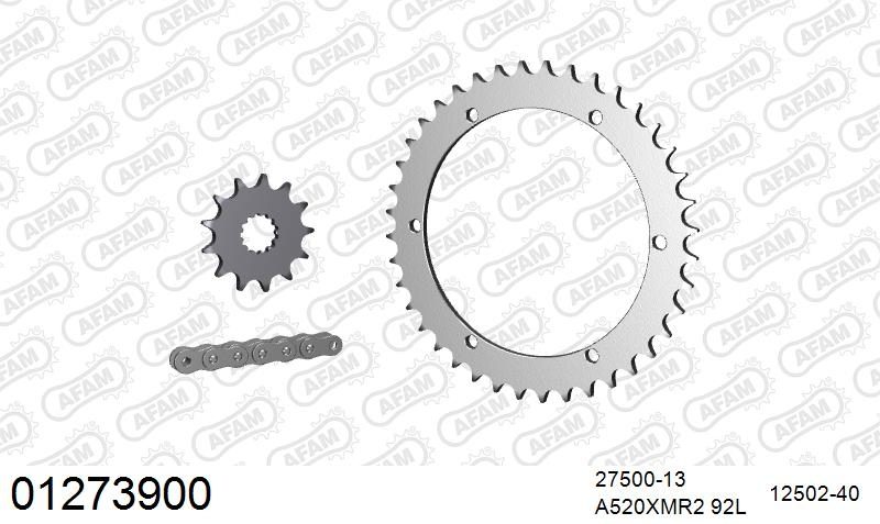 520XMR3 92 MRS (RIVET) & SPROCKETS