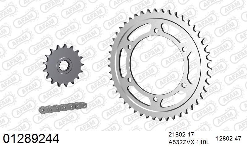 532ZVX 110 MR (RIVET) & SPROCKETS