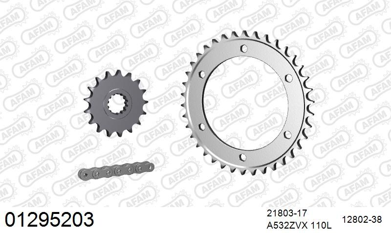 532ZVX 110 MR (RIVET) & SPROCKETS
