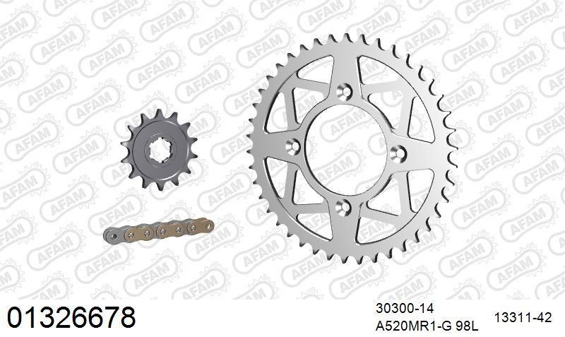 520MR2 98 ARS (CLIP) GOLD & SPROCKETS