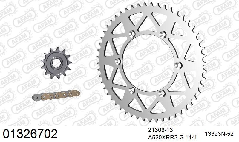 520XRR3 114 ARS (CLIP) GOLD & SPROCKETS