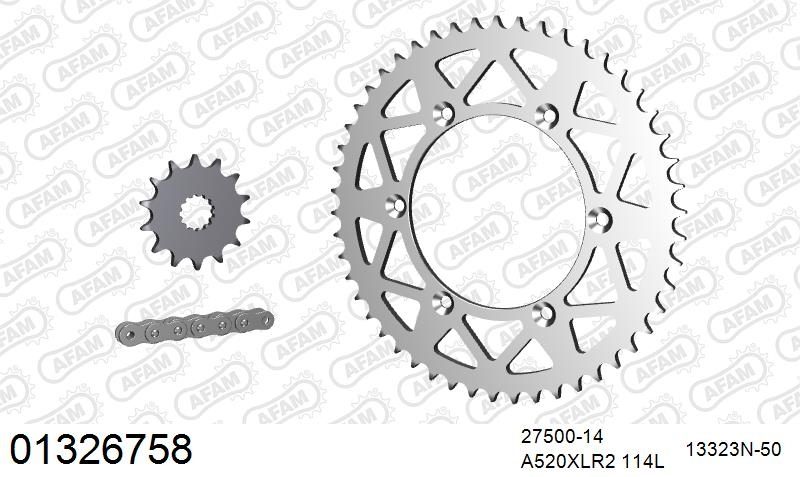 520XRR3 114 ARS (CLIP) GOLD & SPROCKETS