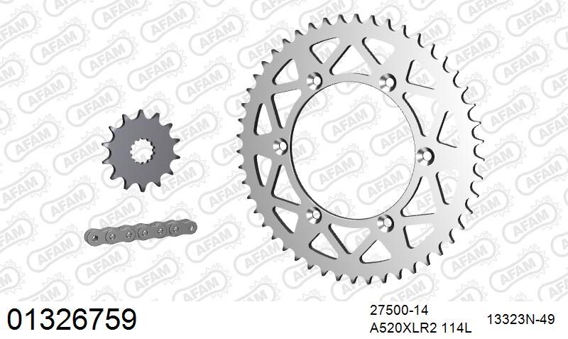 520XRR3 114 ARS (CLIP) GOLD & SPROCKETS