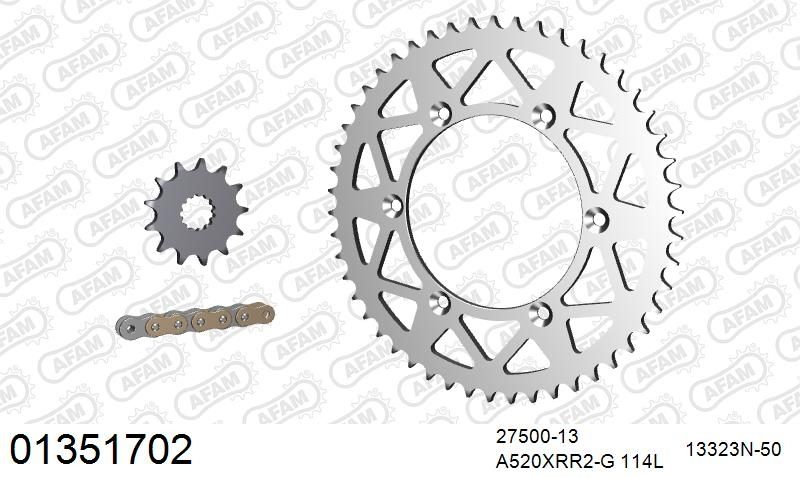 520XRR3 114 ARS (CLIP) GOLD & SPROCKETS