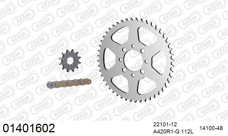 420R1 112 AR (CLIP) GOLD & SPROCKETS