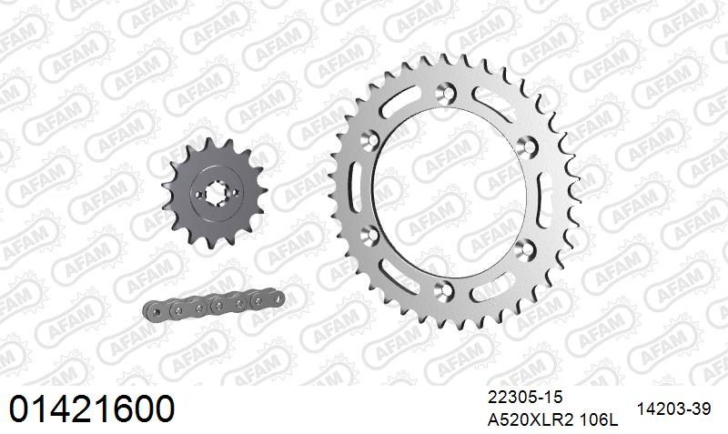 520XLR2 106 ARS (CLIP) & SPROCKETS
