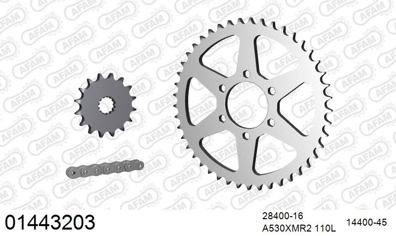 530XMR3 110 MRS (RIVET) & SPROCKETS
