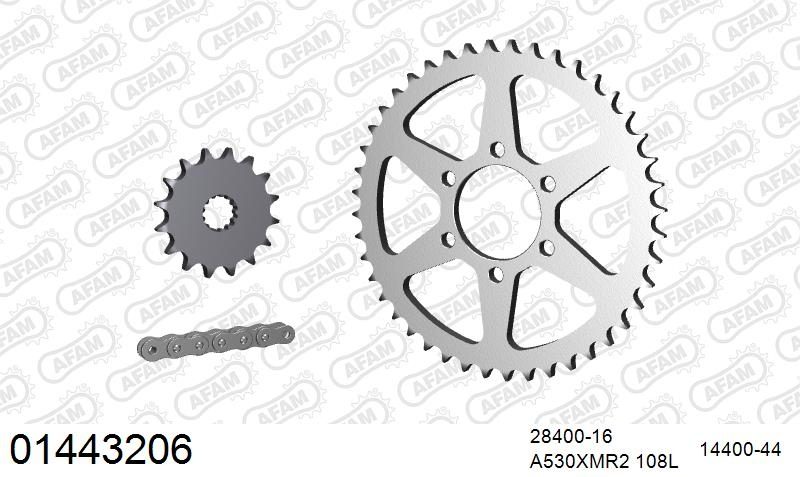 530XMR3 108 MRS (RIVET) & SPROCKETS