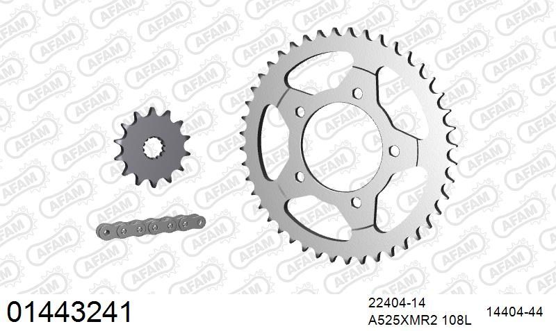 525XMR3 108 MRS (RIVET) & SPROCKETS