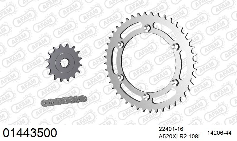 520XRR3 108 ARS (CLIP) GOLD & SPROCKETS