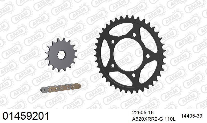 520XMR3 110 MRS (RIVET) & SPROCKETS