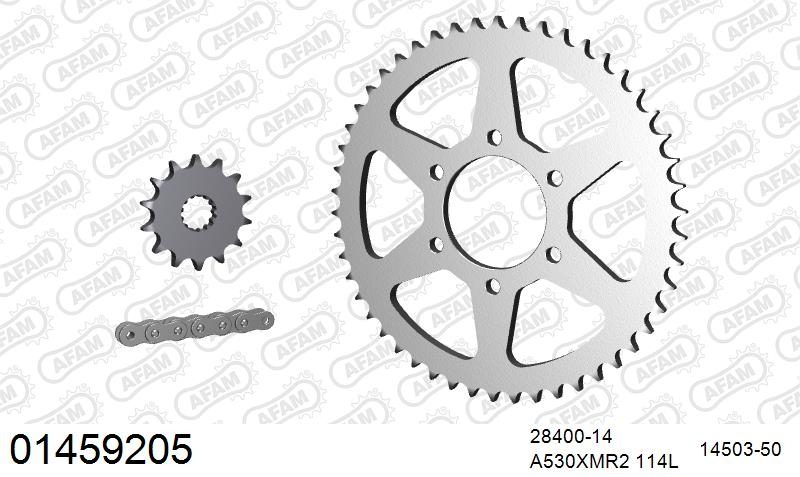 530XMR3 114 MRS (RIVET) & SPROCKETS