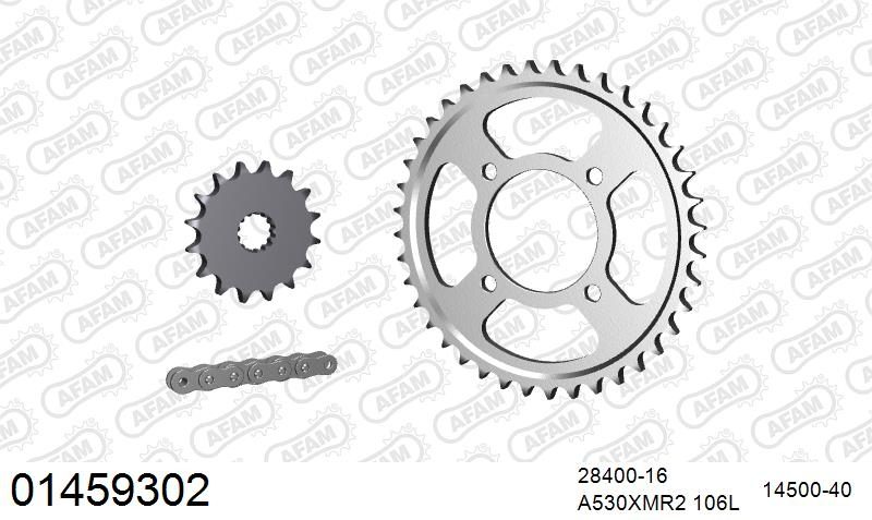 530XMR3 106 MRS (RIVET) & SPROCKETS