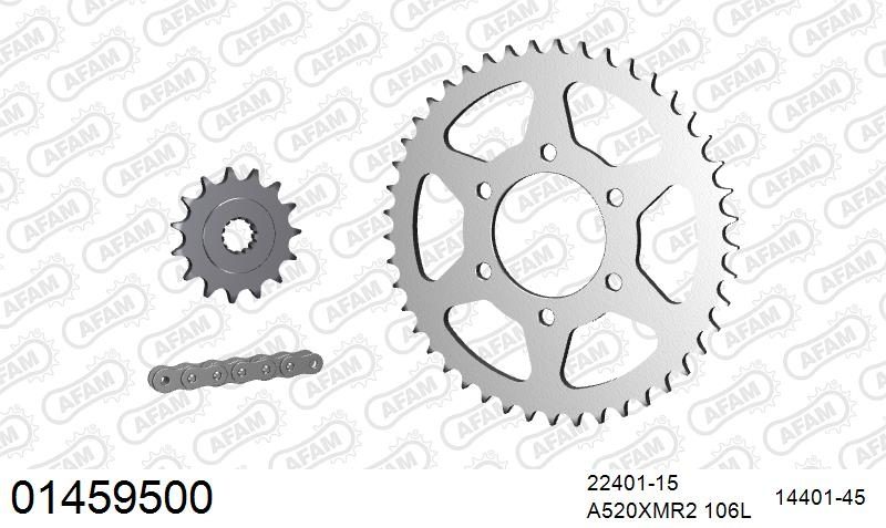 520XMR3 106 MRS (RIVET) & SPROCKETS