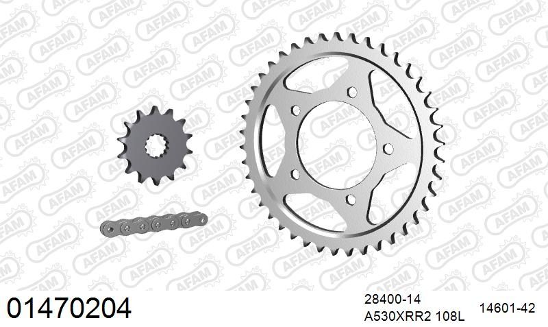 530XMR3 108 MRS (RIVET) & SPROCKETS