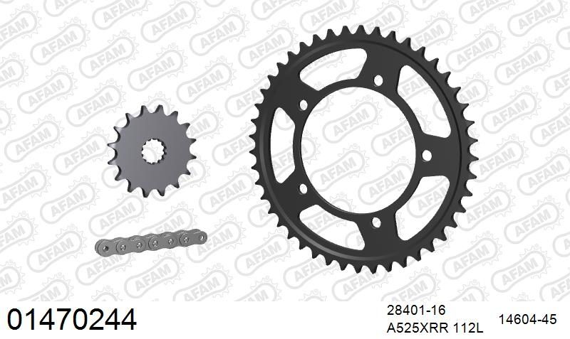525XMR3 112 MRS (RIVET) & SPROCKETS